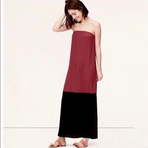 Loft Strapless Maxi Dress